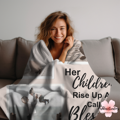 Custom Photo / Picture Blanket For Mother's Day